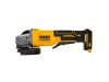DEWALT Akkus sarokcsiszoló lapátkapcsolós 125 mm 18 V szénkefe nélküli (Akku + töltő nélkül)