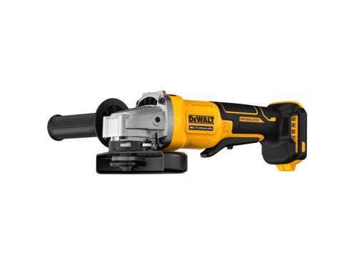 DEWALT Akkus sarokcsiszoló lapátkapcsolós 125 mm 18 V szénkefe nélküli (Akku + töltő nélkül)