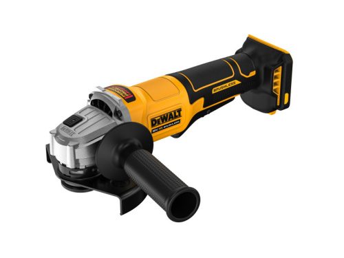 DEWALT Akkus sarokcsiszoló lapátkapcsolós 125 mm 18 V szénkefe nélküli (Akku + töltő nélkül)