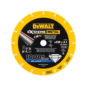   DEWALT EXTREME METAL Gyémánt vágókorong fémre 230 x 2,1  x 22,2 mm (fém/alu/inox)
