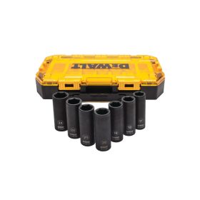   DEWALT Gépi hosszú dugókulcs készlet 7 részes 1/2" (17-24 mm)