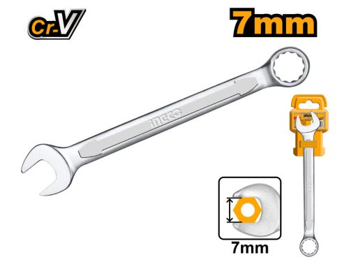 INGCO Csillag-villáskulcs 7 mm / 110 mm CrV