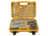 INGCO Dugókulcs készlet 82 részes 1/4" 4-10 mm, 1/2" 10-32 mm CrV