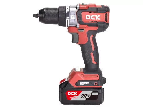 DCK Akkus ütvefúró-csavarozó 160 Nm szénkefe nélküli 20 V (1 x 5,0 Ah akku + töltő)