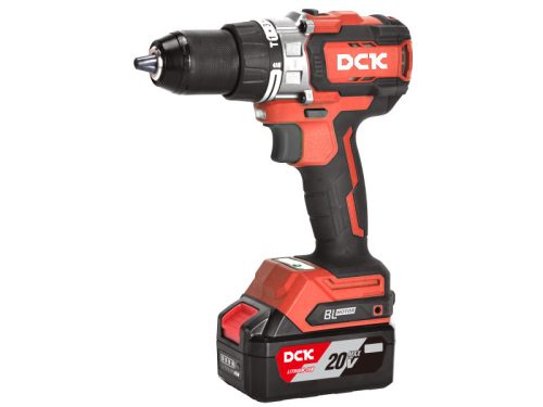 DCK Akkus ütvefúró-csavarozó 160 Nm szénkefe nélküli 20 V (2 x 5,0 Ah akku + töltő)