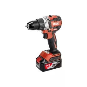   DCK Akkus ütvefúró-csavarozó 90 Nm szénkefe nélküli 20 V (2 x 4,0 Ah akku + töltő)