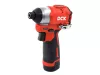 DCK Akkus ütvecsavarozó 1/4" 140 Nm szénkefe nélküli 12 V (2 x 2,0 Ah akku + töltő)