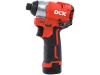 DCK Akkus ütvecsavarozó 1/4" 140 Nm szénkefe nélküli 12 V (2 x 2,0 Ah akku + töltő)
