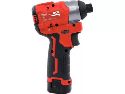 DCK Akkus ütvecsavarozó 1/4" 140 Nm szénkefe nélküli 12 V (2 x 2,0 Ah akku + töltő)