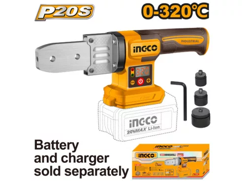 INGCO Műanyagcső hegesztő 20-32 mm 0-300 °C 20 V (akku és töltő nélkül)