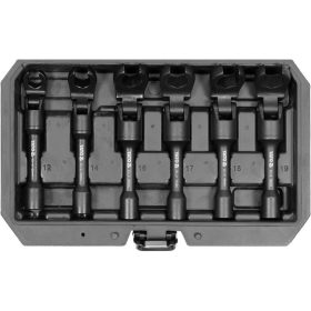   YATO Gépi fékcső-dugókulcs készlet 6 részes 3/8" 12-19 mm