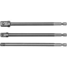   YATO Dugókulcs adapter készlet 3 részes 1/4" Hex -> 1/4", 3/8", 1/2" négyszög CrV