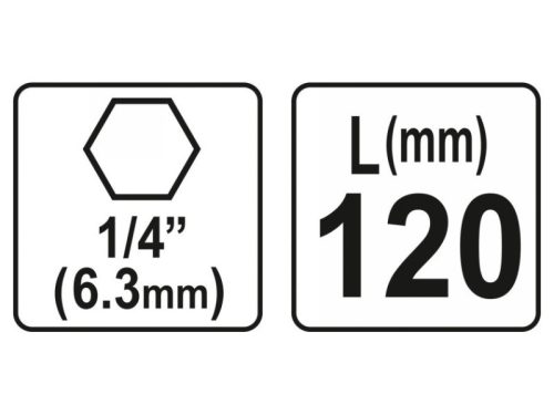 YATO Bithegy-tartó 120 mm 1/4"