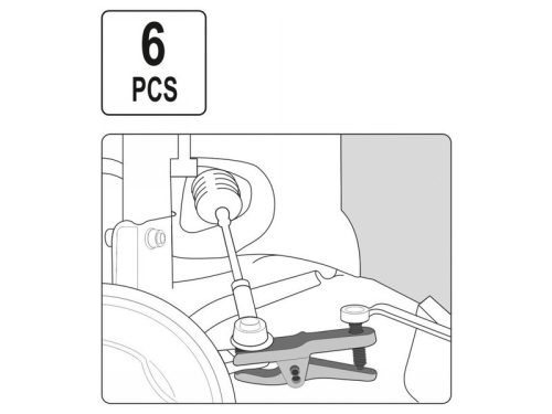 YATO Gömbfej lehúzó készlet 6 részes