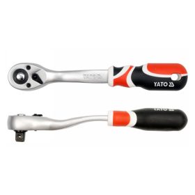  YATO Racsnis hajtószár 1/2" 255 mm 72T hajlított szár, lágy fogantyús CrV