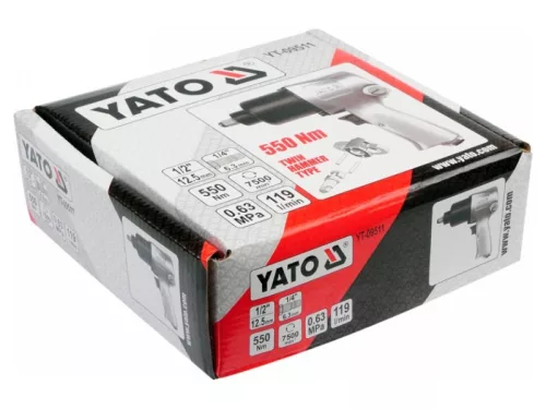 YATO Pneumatikus ütvecsavarozó 1/2" 550 Nm