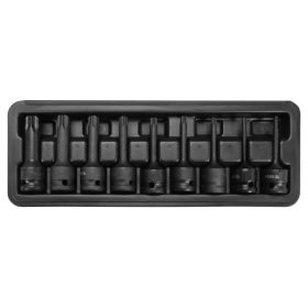   YATO Gépi hosszú bit dugókulcs készlet 9 részes Torx 1/2" T20-T70 CrMo
