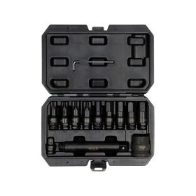   YATO Gépi hosszú bit dugókulcs készlet 12 részes Torx és Imbusz 1/2", 3/4" kamionos CrMo