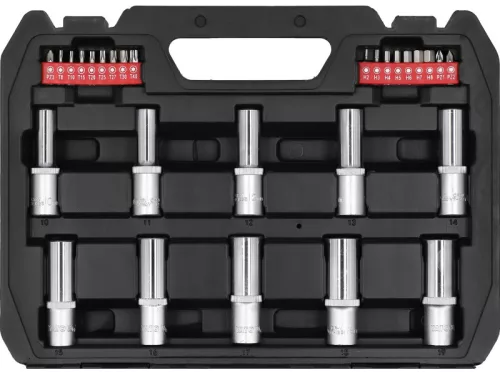 YATO Dugókulcs készlet 60 részes 1/2" 1/4" CrV