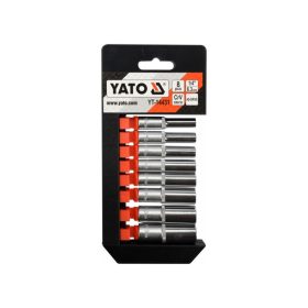   YATO Hosszú dugókulcs készlet 8 részes 1/4" 5,5-13 mm CrV