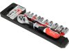 YATO Dugókulcs készlet 12 részes 1/4" 4-13 mm CrV