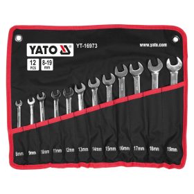   YATO Racsnis csuklós csillág-villáskulcs készlet 12 részes