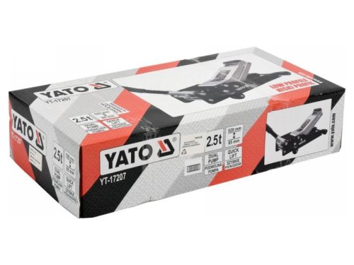 YATO Hidraulikus krokodil emelő 2,5T alacsony profil, dupla dugattyú