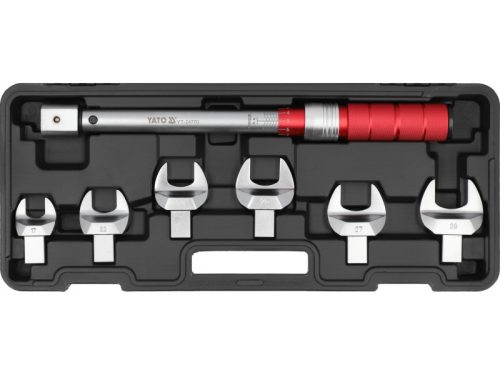 YATO Nyomaték villáskulcs készlet cserélhető fejjel 17-29 mm