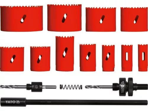 YATO Körkivágó készlet 15 részes (19-76 mm) bimetál