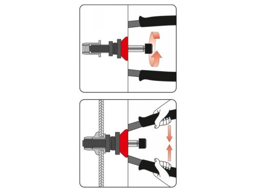 YATO Szegecsanyahúzó M3-M12 360 mm