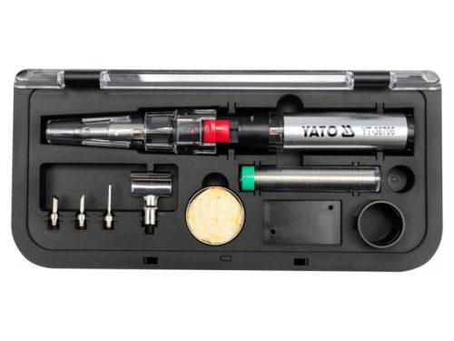 YATO Forrasztópáka készlet 7 részes, bután gáz üzemű (gáz nélkül) Piezo