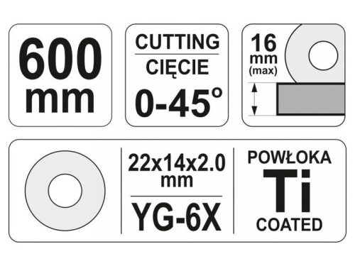 YATO Csempevágó 600 mm 1 sínes