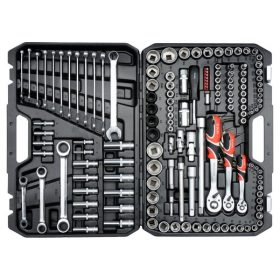  YATO Dugókulcs készlet 150 részes 1/4", 3/8", 1/2" CrV