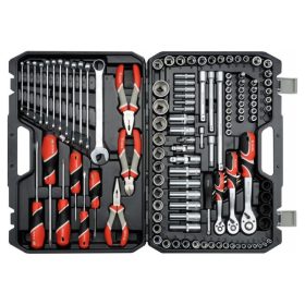   YATO Szerszámkészlet 129 részes 1/4", 3/8", 1/2" CrV CrMo