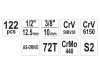 YATO Szerszámkészlet 122 részes 1/4", 1/2" CrV CrMo