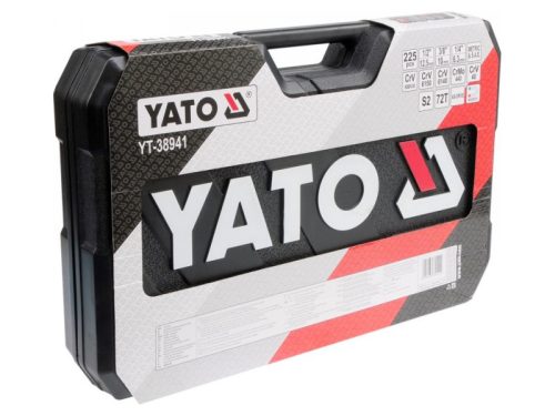 YATO Szerszámkészlet 225 részes 1/4", 3/8", 1/2" CrV CrMo