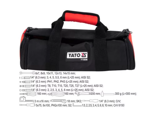 YATO Szerszámkészlet 44 részes 1/4" CrV