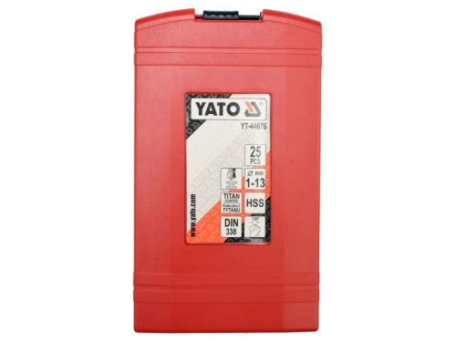 YATO Csigafúró készlet 25 részes 1-13 mm HSS-TiN