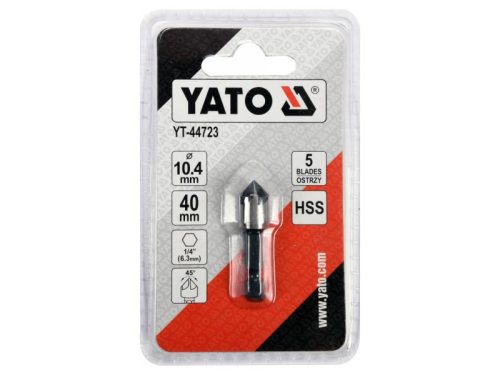 YATO Kúpos süllyesztő fémre 10,4 mm bit befogású HSS