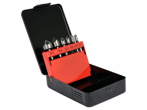 YATO Kúpos süllyesztő készlet fémre 6 részes (6,3-8,3-10,4-12,4-16,5-20,5 mm) bit befogású HSS