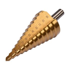 YATO Lépcsős fúró 6-38 mm 12 lépcsős HSS titán-nitrid