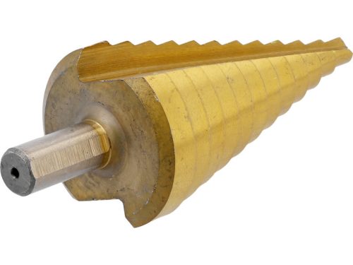 YATO Lépcsős fúró 6-38 mm 12 lépcsős HSS titán-nitrid