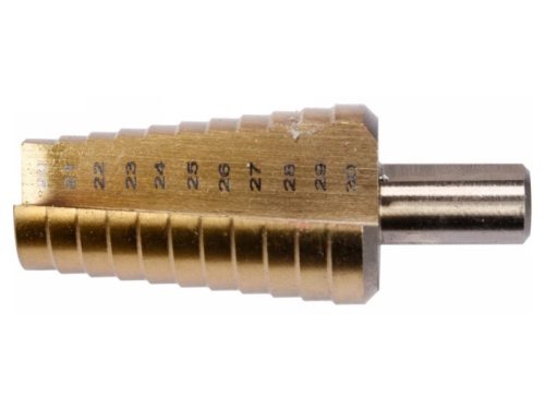 YATO Lépcsős fúró 20-30 mm 11 lépcsős HSS titán-nitrid