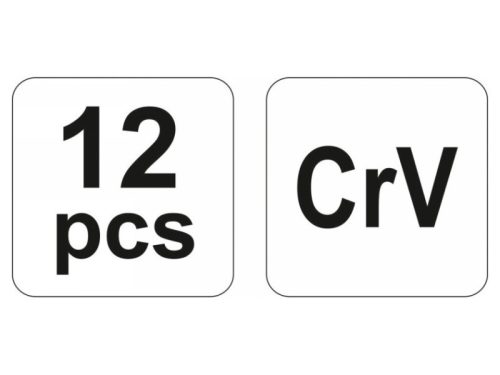 YATO Laposvágó, lyukasztó és csapszegkiütő készlet 12 részes