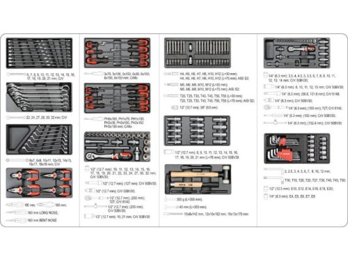 YATO Szerszámkocsi szerszámokkal 185 részes