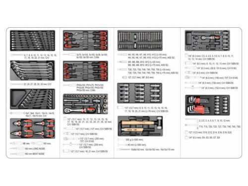 YATO Szerszámkocsi szerszámokkal 185 részes