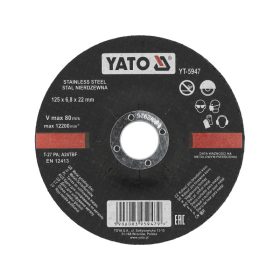 YATO Tisztítókorong fémre 125 x 6,8 x 22,2 mm inox