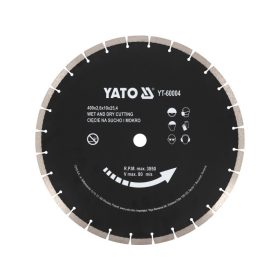   YATO Gyémánt vágókorong 400 x 3,6 x 10,0 x 25,4 mm szegmentált