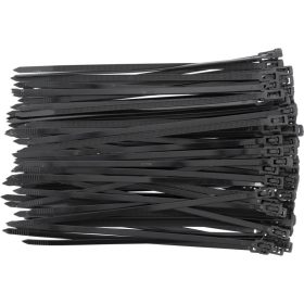   YATO Kioldható kábelkötegelő 4,8 x 200 mm fekete (100 db)