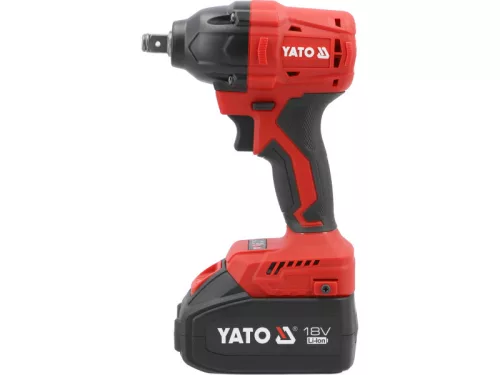 YATO Akkus ütvecsavarozó 1/2" 350 Nm szénkefe nélküli 18 V (2 x 4,0 Ah akku + töltő)